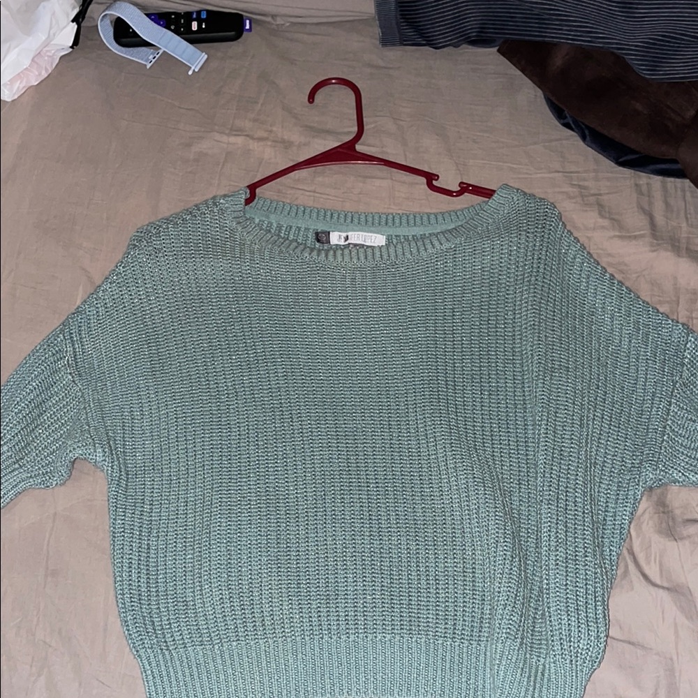 Jennifer Lopez Green Sweater